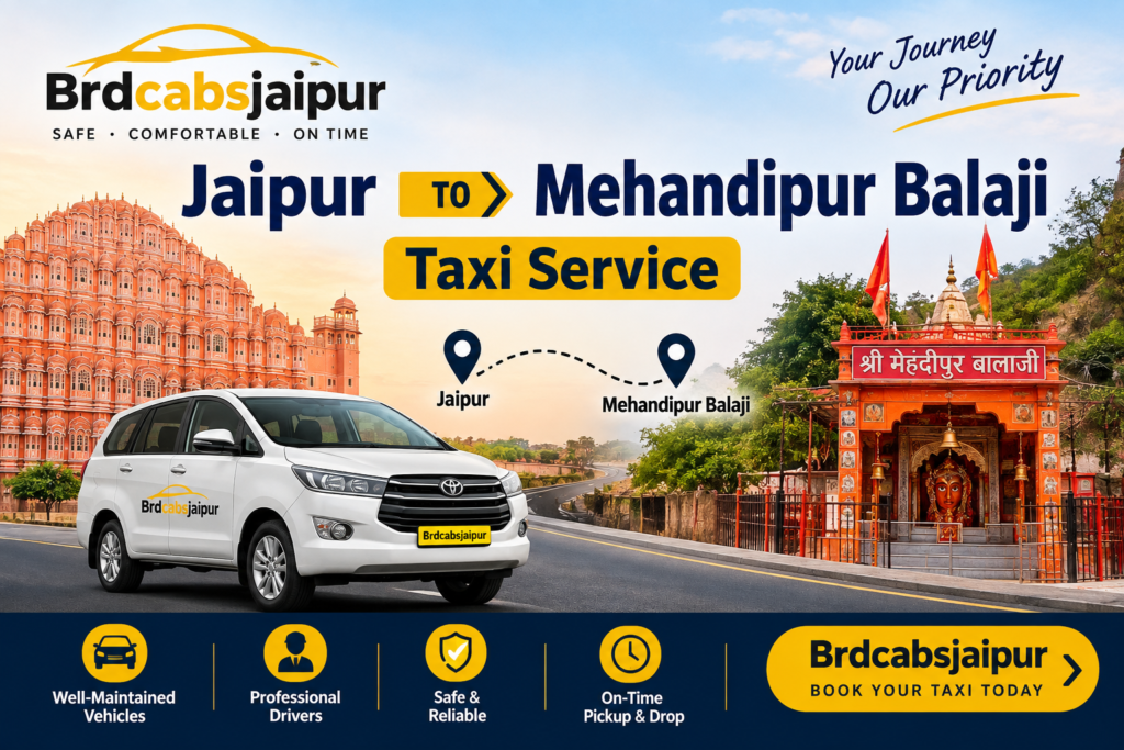 Jaipur to Mehandipur Balaji Taxi
