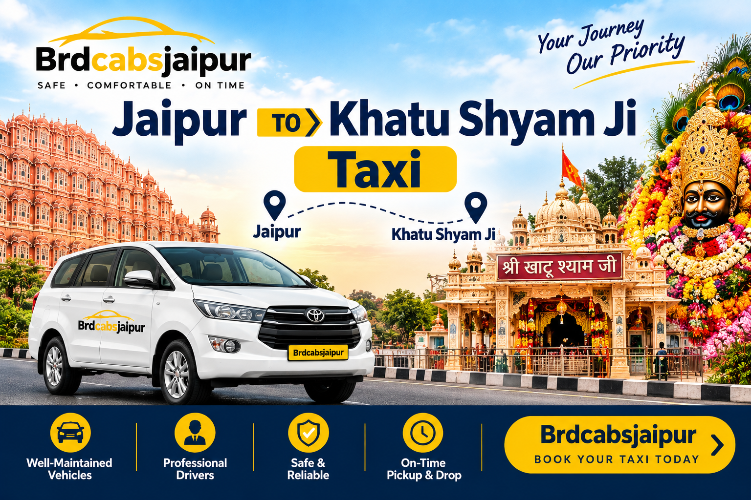 Jaipur to Khatu Shyam Ji Taxi