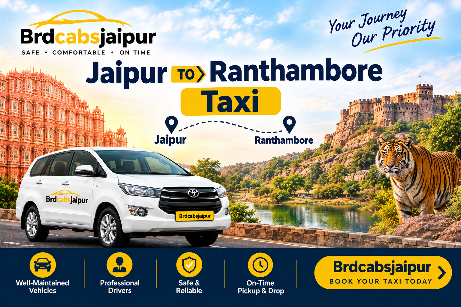 Jaipur to Ranthambore Taxi