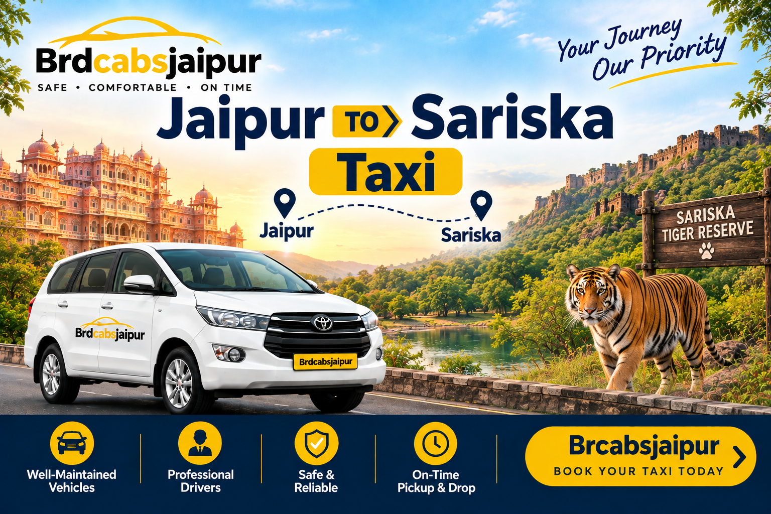 Jaipur to Sariska Taxi